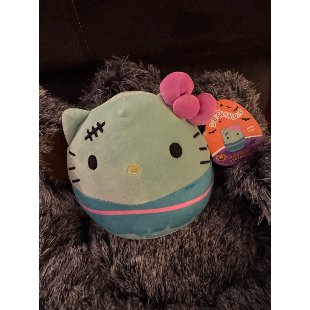 Squishmallow Hello Kitty Frankenstein Stuffed Animal Plush NWT
